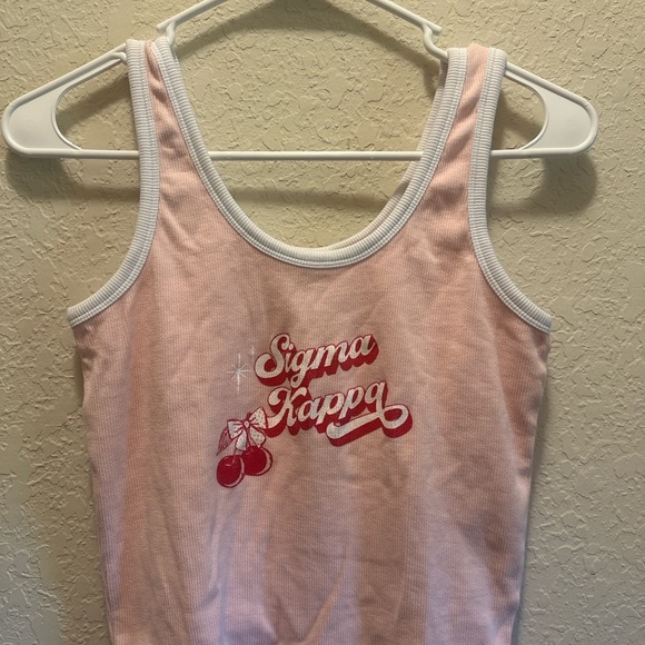 Pink Sigma Kappa Women's Tank Top - Picture 4 of 5